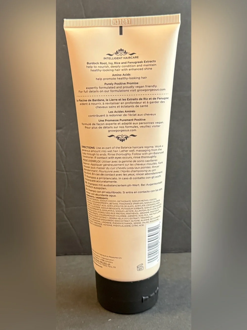 Grow Gorgeous Balance pH-Balanced Shampoo 250ml 8.4 fl oz Brand New